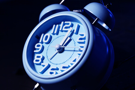 Close up of an clock faceの写真素材