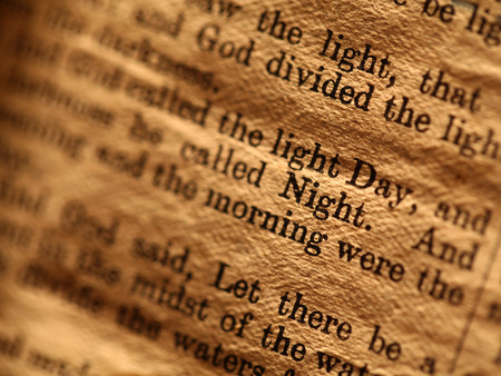 Close up of  Holy bibleの写真素材