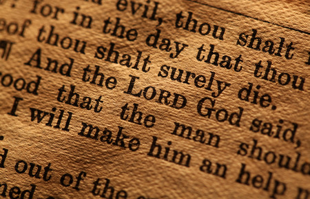 Close up of  Holy bibleの写真素材