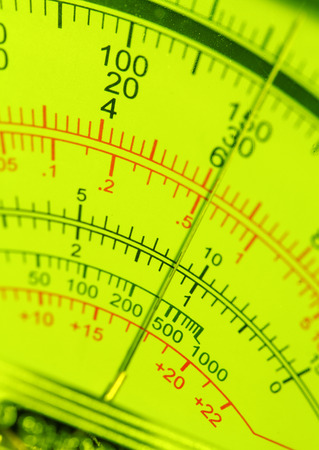 Close up of an Electric multi meterの写真素材