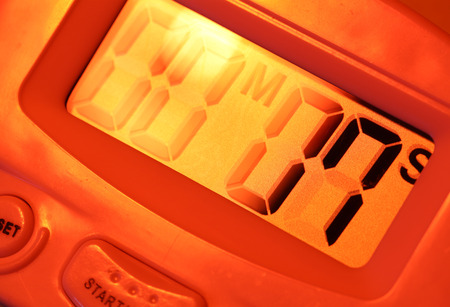 Close up of a Digital timer clockの写真素材