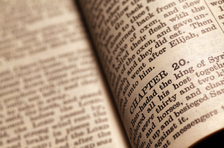 Close up  of Holy Bible