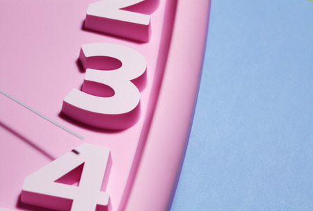 Close up of an clock faceの写真素材