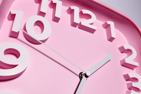 Close up of an clock face