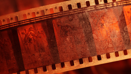Old 35mm movie Film reelの写真素材