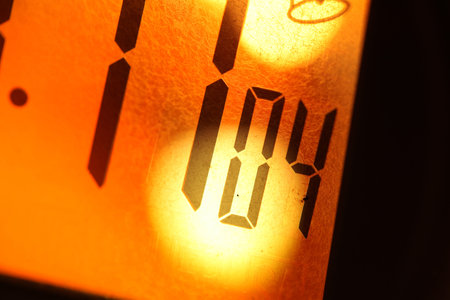 Close up of a Digital timer clock