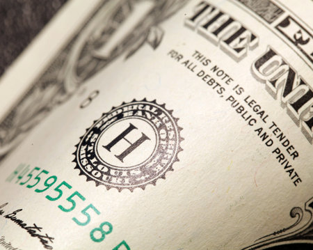 Close up of US dollarの写真素材