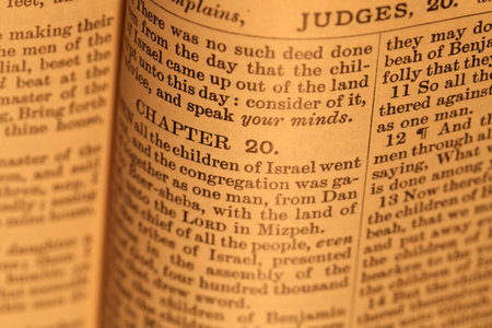 Close up  of Holy Bible