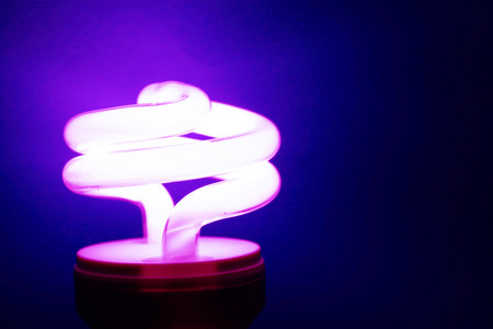 Close up of  CFL Bulbの写真素材