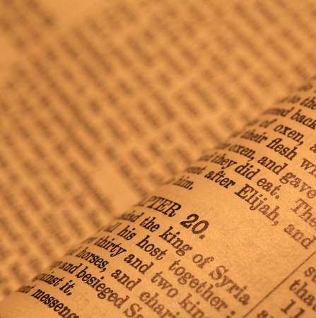 Close up  of Holy Bibleの写真素材