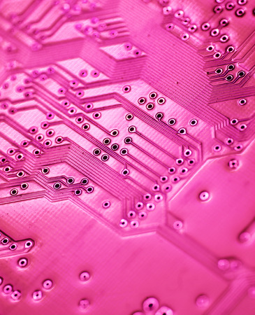 Close up of an electronic circuit boardの写真素材