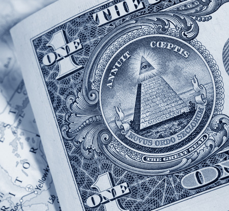 Close up of US dollarの写真素材