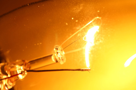 Close up of  Tungsten Bulbの写真素材