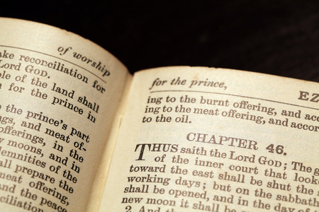 Close up  of Holy Bibleの写真素材