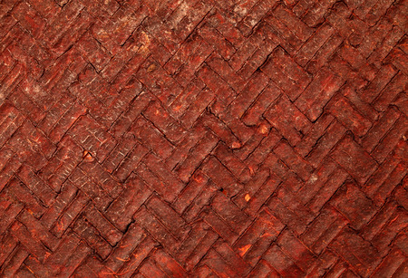 Close up of a weaved  cane patternの写真素材