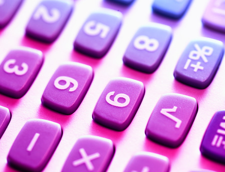 Close up of a Calculatorの写真素材