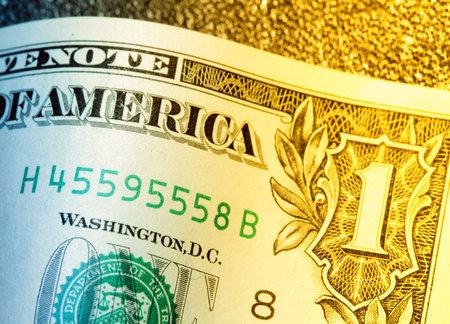 Close up of US dollar