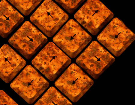 Close up of computer keys abstract の写真素材