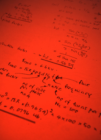 Close up of mathematical backgroundの写真素材