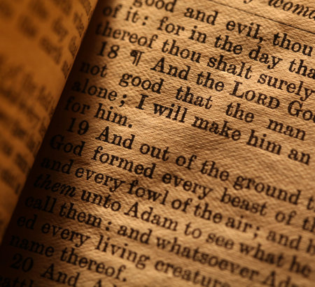Close up of  Holy bible