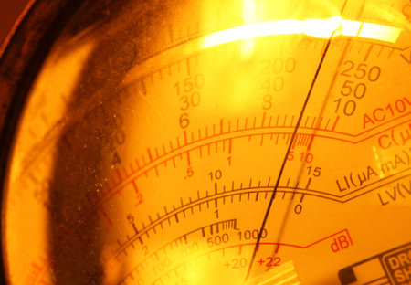 Close up of an Electric multi meter