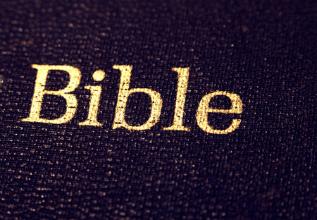 Close up Old Holy Bible