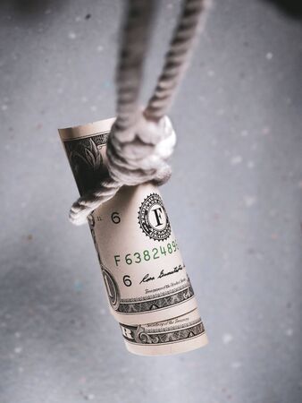 Shot about Decrease in money value and financial riskの写真素材