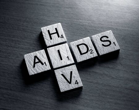 HIV word in  lettersの写真素材