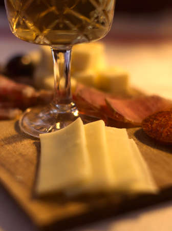 Dinner with wineのeditorial素材