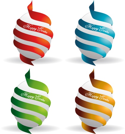 Easter eggs illustrationのイラスト素材