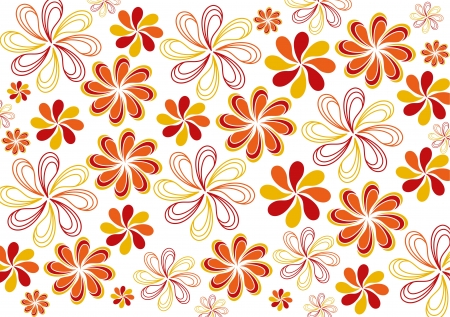 Flower design patternのイラスト素材