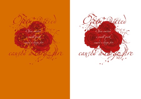 Rose t-shirt design with textのイラスト素材