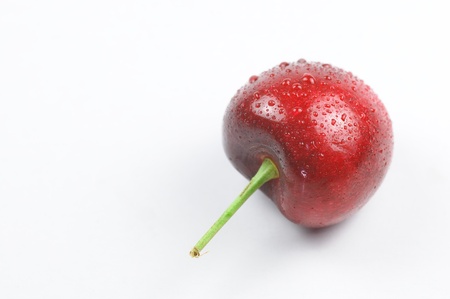 A isolated cherry の写真素材