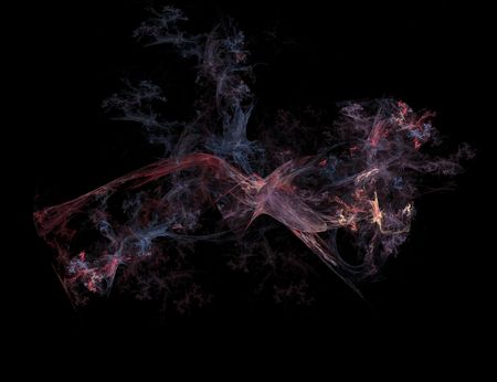 Fractal art on black bagroundの写真素材