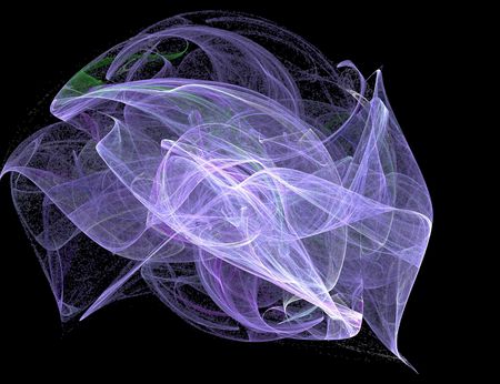 Fractal art on black bagroundの写真素材