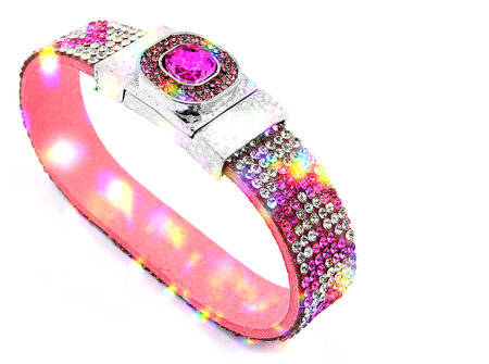 Pink bracelet for girls. White background