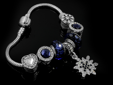 Jewelry - Bracelet for women - One color backgroundの写真素材