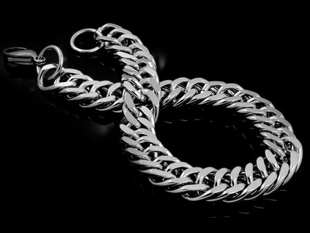 Jewel bracelet for men - Stainless steel - One color background