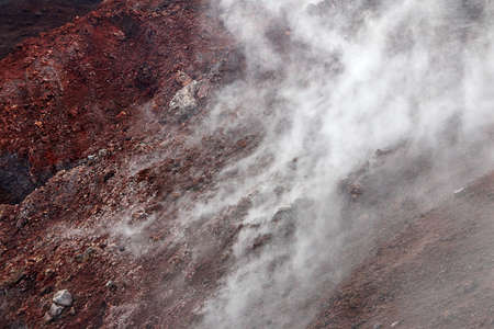 Landscape on Mount Etna in Sicilyの写真素材