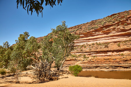 Classic red rock formations in Australia