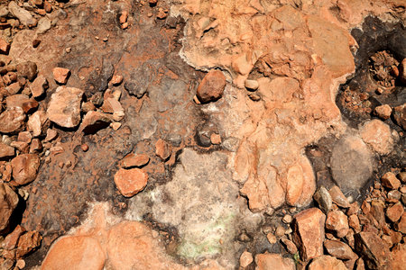 Texture of red stones in the Australian outback