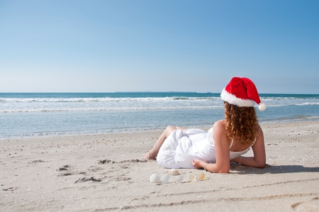 Christmas at the beach の写真素材