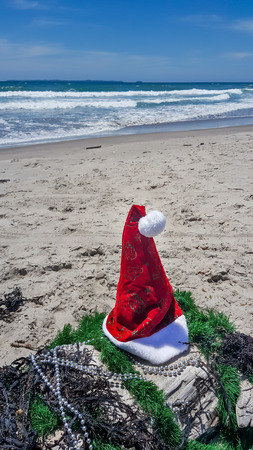 Beach Christmas celebration in the southern hemisphereの写真素材