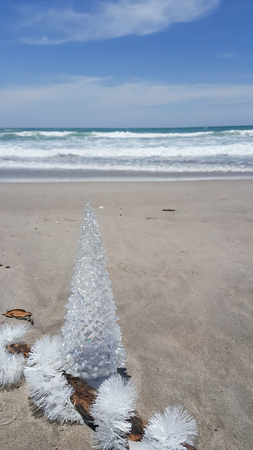 Beach Christmas celebration in the southern hemisphereの写真素材