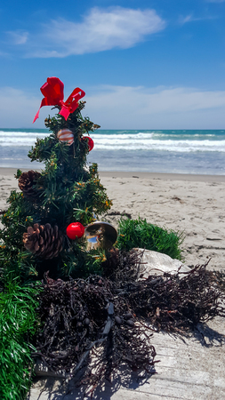 Beach Christmas celebration in the southern hemisphereの写真素材