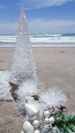 Beach Christmas celebration in the southern hemisphereの写真素材