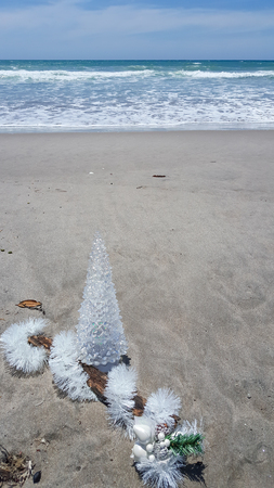 Beach Christmas celebration in the southern hemisphereの写真素材
