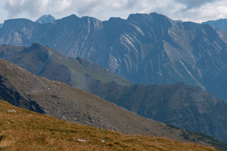 Mountains in the Pyrenees, Huesca, Aragon, Spainの写真素材