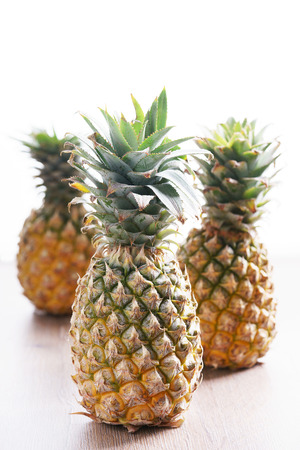 pineapple. fresh pineapple on white backgroundの写真素材