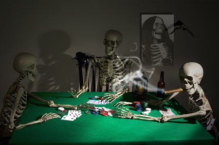 Midnight Poker Gameの写真素材